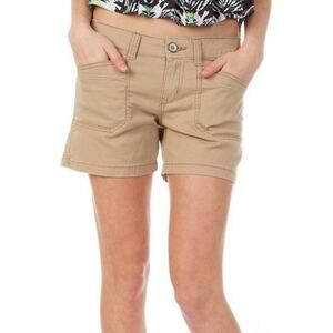 Unionbay Darcy 5 in Solid Casual Shorts Light Brown Women 5 GUC